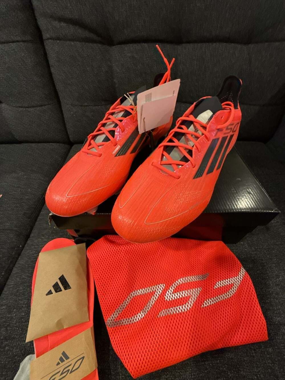 Adidas F50 Elite Soccer Cleats Solar Red -9M